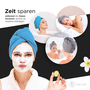 Haarturban (2 Stück)