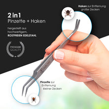 Load image into Gallery viewer, FABCARE 2 in 1 Zeckenzange inkl. Etui