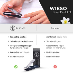 Nagelknipser Set inkl. Etui
