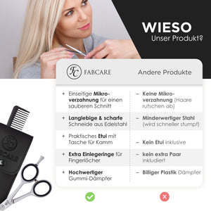 Haarscheren Set inkl. Kamm & Etui