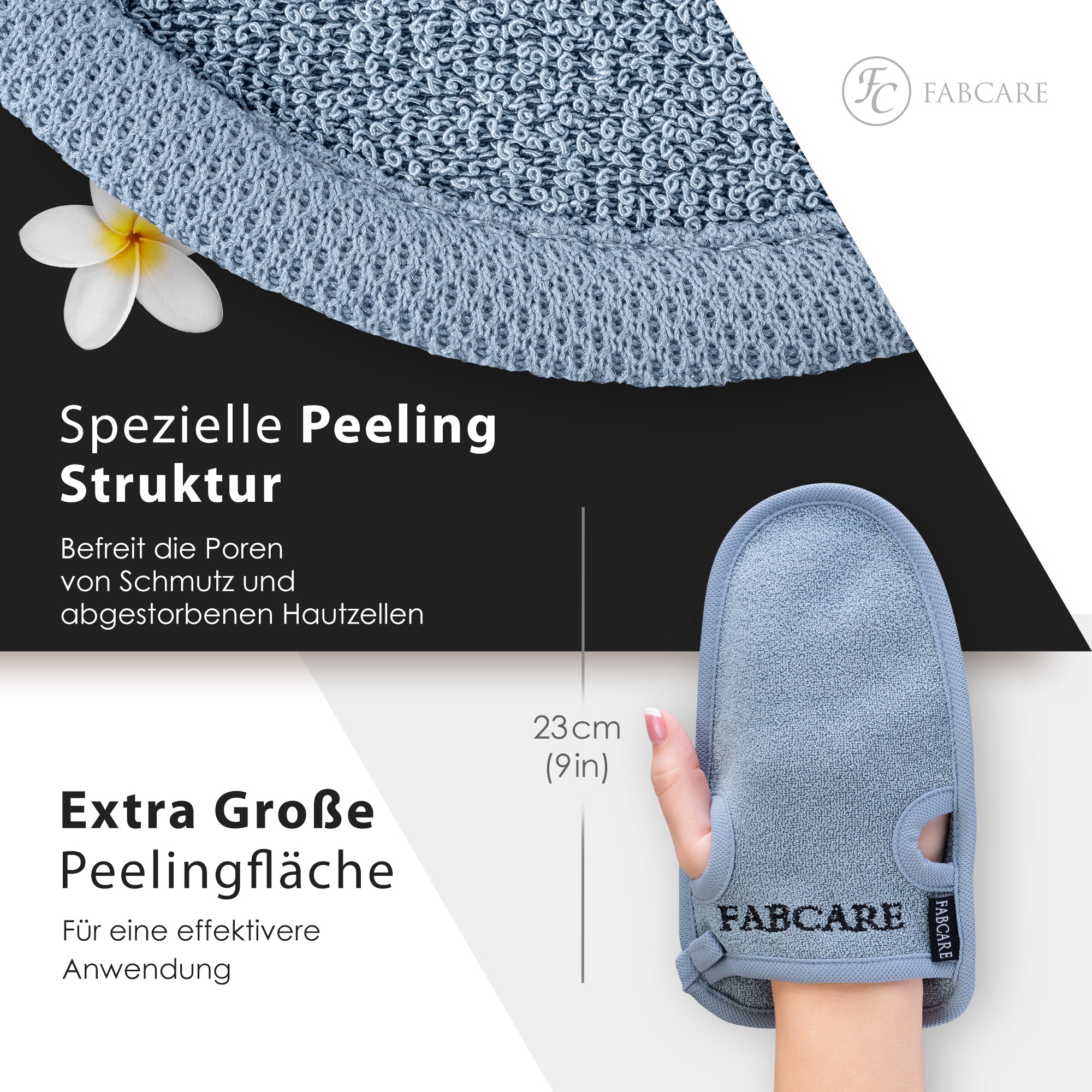 peeling handschuhe benutzen Peelinghandschuhe (2 Stück) aus Bambusfaser